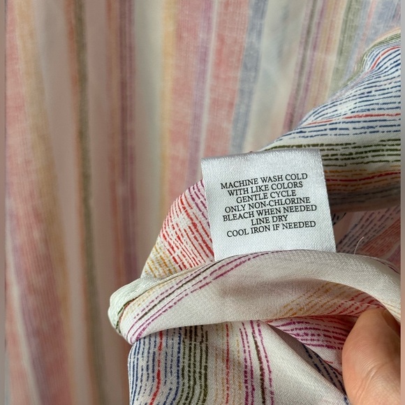 Hawaiian Tropic Size L Short Sleeve Coverup Blouse - Picture 7 of 10